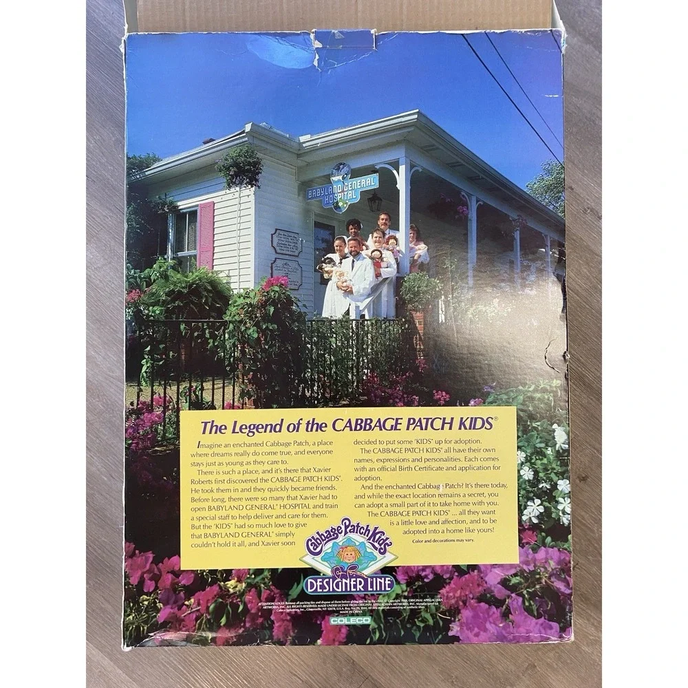 HM 19 Toothy Cabbage Patch Kid Red Hair Boy Designer Line 1989 90s Coleco Box - Picture 16 of 16